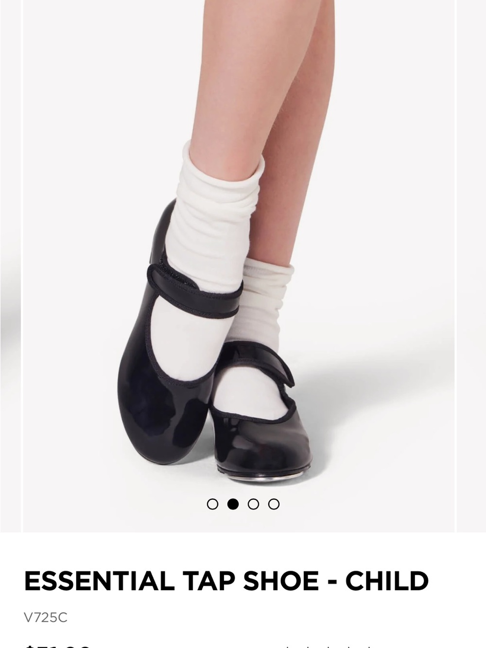 Capezio Black Patent Mary Jane Tap Shoes for Kids